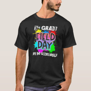 Third Grade Field Day Splash Rainbow Colour School T-Shirt