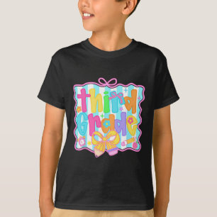 Third Grade Girls Back To School Bow Cute Coquette T-Shirt