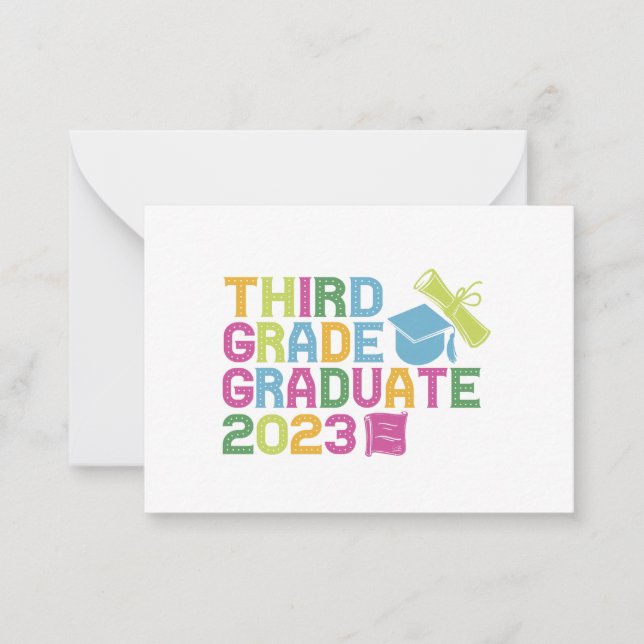 Third Grade Graduate 2023 Graduation Vacation Gift Card (Front)