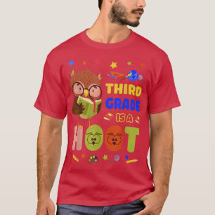 Third Grade is A Hoot Cute Owl Back to school T-Shirt