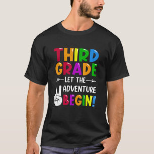 Third Grade Let The Adventure Begin Back To School T-Shirt