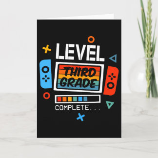 Third Grade Level Complete Last Day Of School Vide Card
