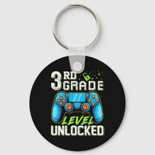 Third Grade Level Unlocked Back To School Video Ga Key Ring