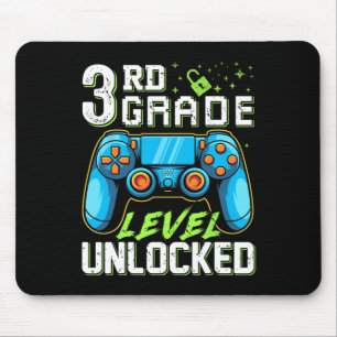 Third Grade Level Unlocked Back To School Video Ga Mouse Mat