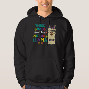 Third Grade No Prob Llama 3rd First Day Of School Hoodie