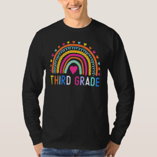 Third Grade Rainbow Girls Boys Teacher Team 3rd Gr T-Shirt