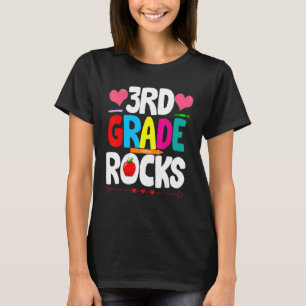 Third Grade Rocks 3rd Grade Back To School T-Shirt