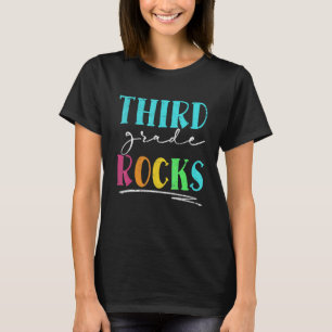 Third Grade Rocks Back To School Team 3rd Grade T-Shirt