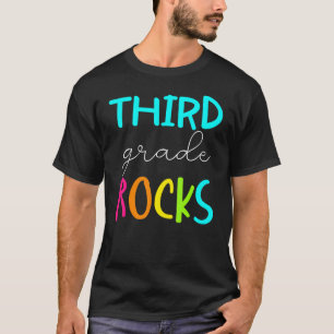 Third Grade Rocks  Team 3rd Grade Teacher 2 T-Shirt