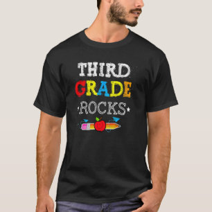 Third Grade Rocks Team 3rd Grade Teacher Back To S T-Shirt
