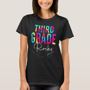 Third Grade Rocks Tie Dye Appreciation Day Back To T-Shirt