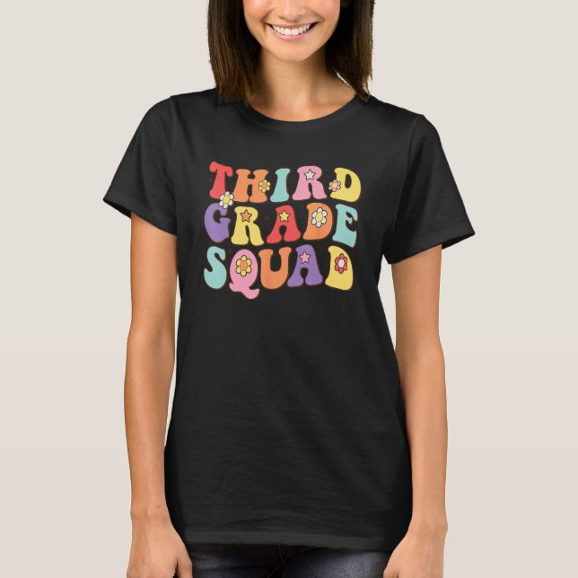 Third Grade Squad Back To School 3rd Grade Teacher T-Shirt (Front)