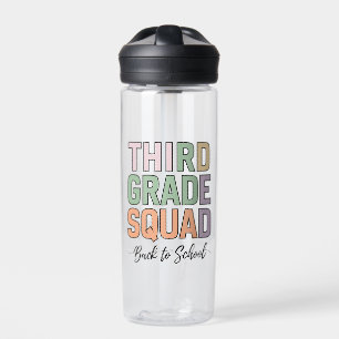 Third Grade Squad Teachers Kids 3rd Grade  Water Bottle