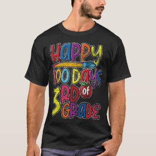 Third Grade Student Gift 100 Days Of School T-Shirt