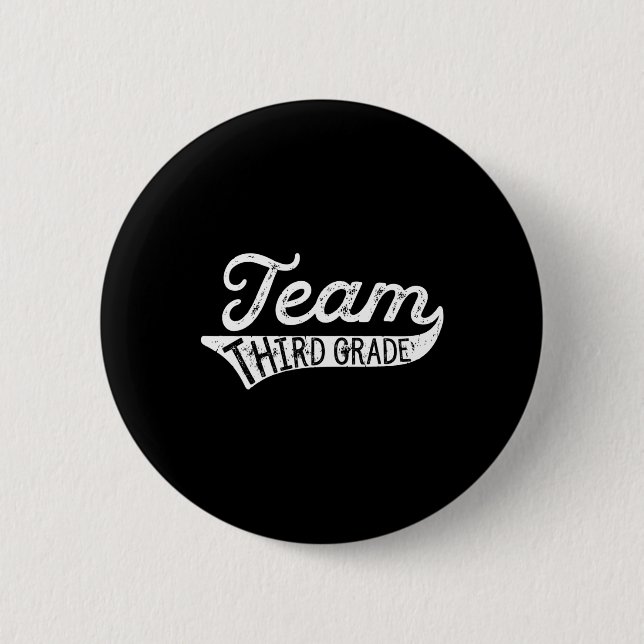 Third Grade - Student Teacher Back To School Tee  6 Cm Round Badge (Front)