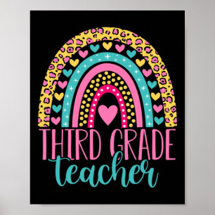 Third Grade Teacher 3rd Grade Teacher Ck To School Poster