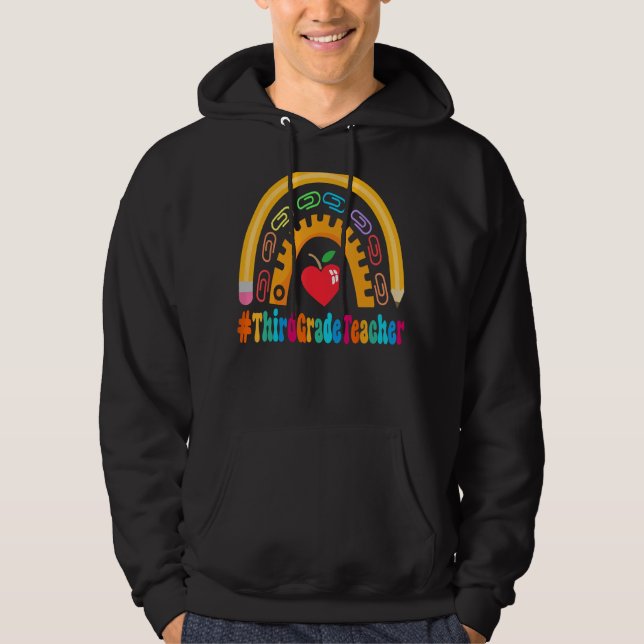 Third Grade Teacher Appreciation Week Back to Scho Hoodie (Front)