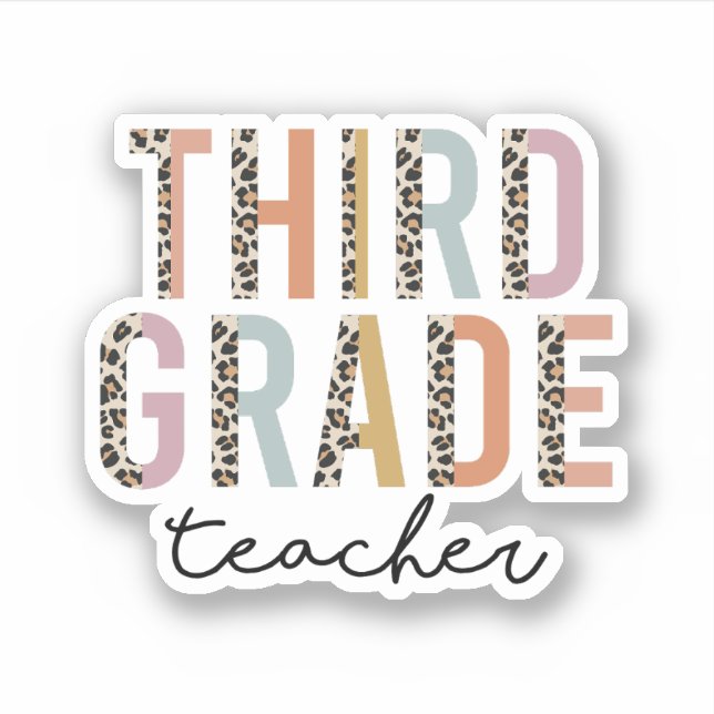 Third Grade Teacher Gift, 3rd Grade Teacher (Front)