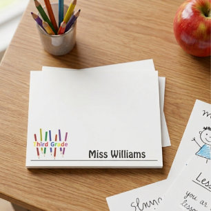 Third Grade Teacher Post-it Notes