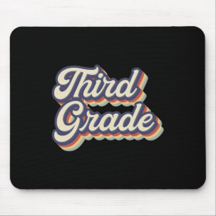 Third Grade Teacher Retro Vintage 3rd Grade Teache Mouse Mat