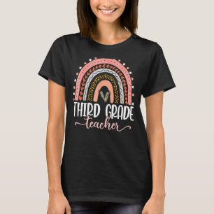 Third Grade Teacher Teach Love Inspire First Day O T-Shirt