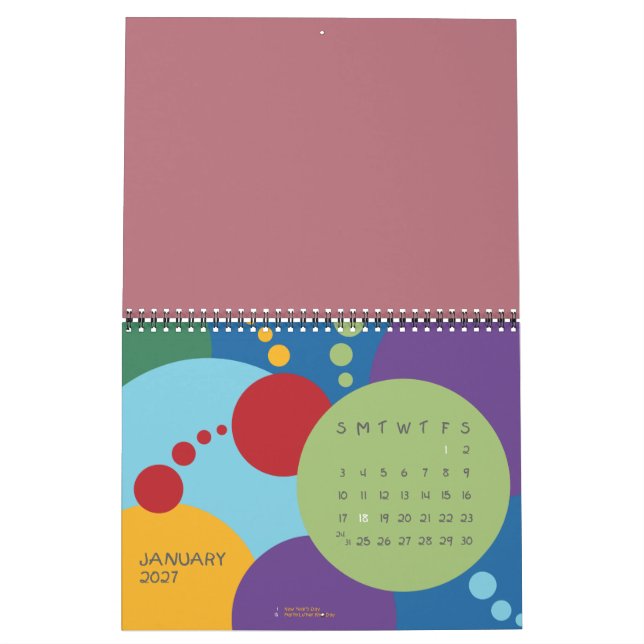 Third Grade Teacher, Teacher Day Avery Mini Binder Calendar (Jan 2027)