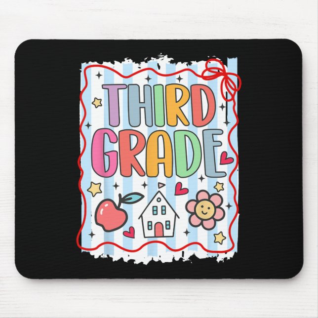 Third Grade Team Back To School 3rd Grade  Mouse Mat (Front)