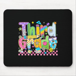 Third Grade Team Teacher Back To School 3rd Grade  Mouse Mat