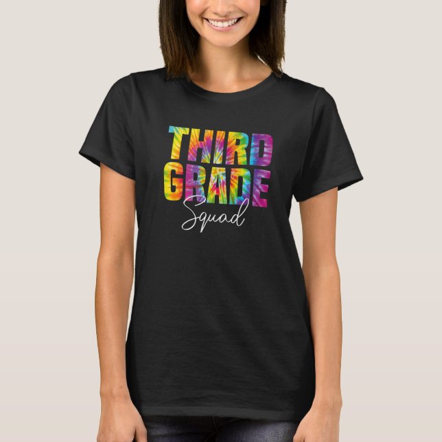 Third Grade Tie Dye Appreciation Day Hello Back To T-Shirt (Front)