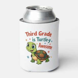 Third grade Turtle-y Awesome 3rd Grade Back to Sch Can Cooler