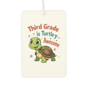 Third grade Turtle-y Awesome 3rd Grade Back to Sch Car Air Freshener