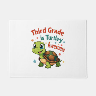 Third grade Turtle-y Awesome 3rd Grade Back to Sch Doormat