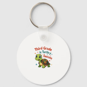 Third grade Turtle-y Awesome 3rd Grade Back to Sch Key Ring