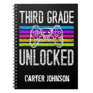  Third Grade Unlocked Back to School Personalized  Notebook