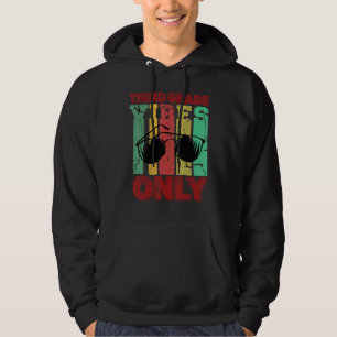 Third Grade Vibes 3rd Grade Teacher Retro 1st Day Hoodie
