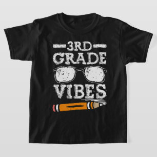 Third Grade Vibes - 3rd Grade Team Retro 1st Day T-Shirt