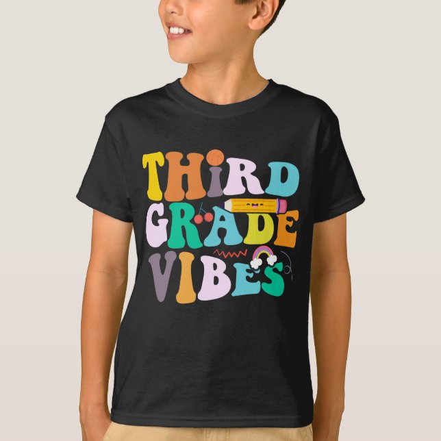 Third Grade Vibes Back To School 3rd Grade Team  T-Shirt (Front)