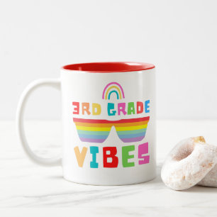 Third Grade Vibes Back To School Teacher & Student Two-Tone Coffee Mug