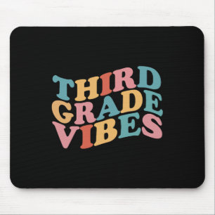 Third Grade Vibes Byck To School For Teacher Stude Mouse Mat
