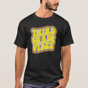 Third Grade Vibes Retro Back To School New 3rd Gra T-Shirt