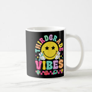 Third Grade Vibes Smile Face Back To School Boys Coffee Mug
