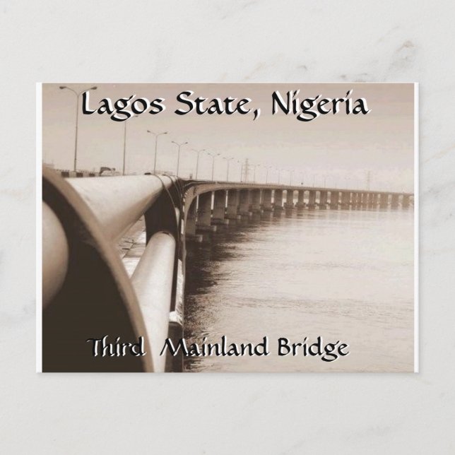 Third Mainland Bridge, Lagos State, Nigeria Postcard (Front)