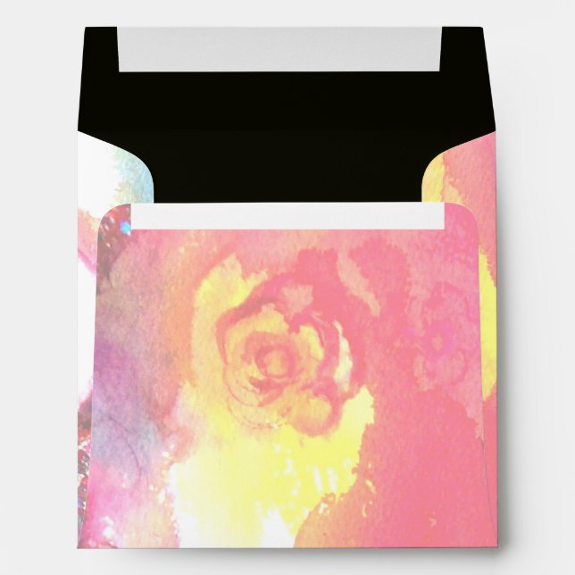 THIRD MASK ,detail  pink red yellow Envelopes (Back (Bottom))