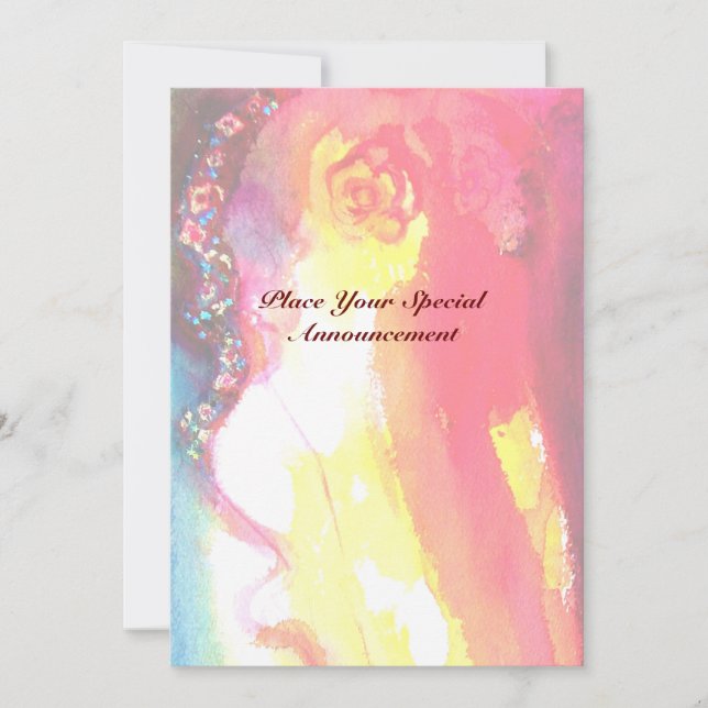 THIRD MASK masquerade ball ,gold red yellow blue Announcement (Front)