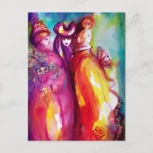 THIRD MASK / Venetian Masquerade Postcard