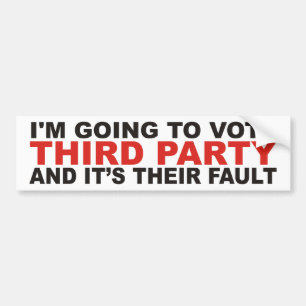 Third Party Bumper Sticker