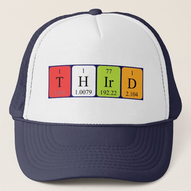 Third periodic table name hat (Front)