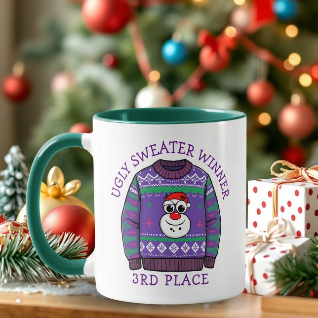 Third Place Ugly Sweater Winner Christmas Mug (Creator Uploaded)