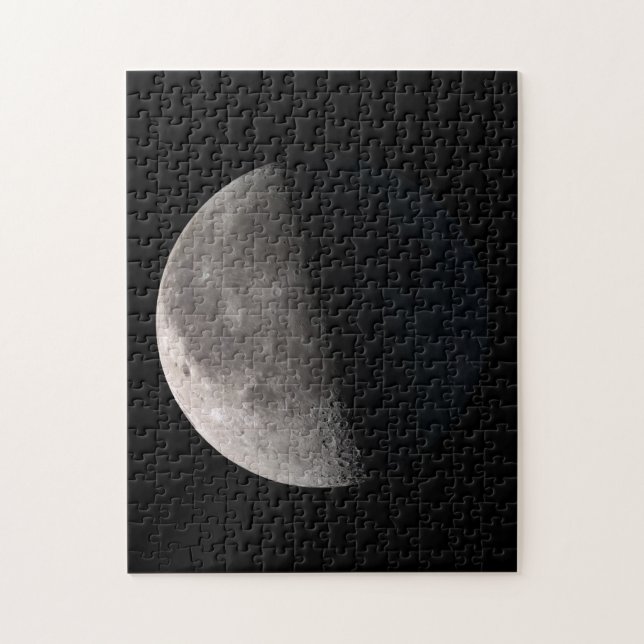 Third quarter phase moon jigsaw puzzle (Vertical)