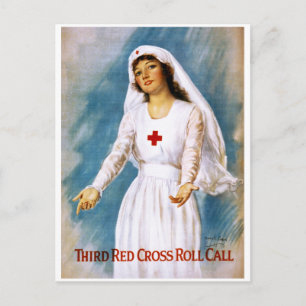 Third Red Cross Roll Call, 1918 Postcard